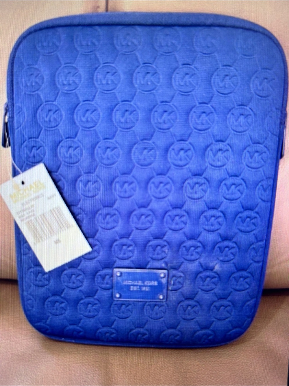 Michael Kors Navy Neoprene iPad Tablet Sleeve Case